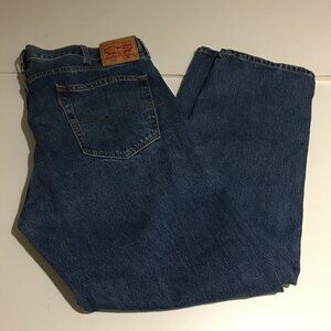 Levi's 505 Regular Fit Mens Jeans Size 42x32 Medium Wash